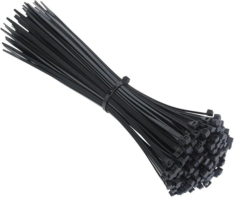 Self Locking Nylon Cable Ties 500PCS Black 4x250mm For Crafts Projects - Image 3